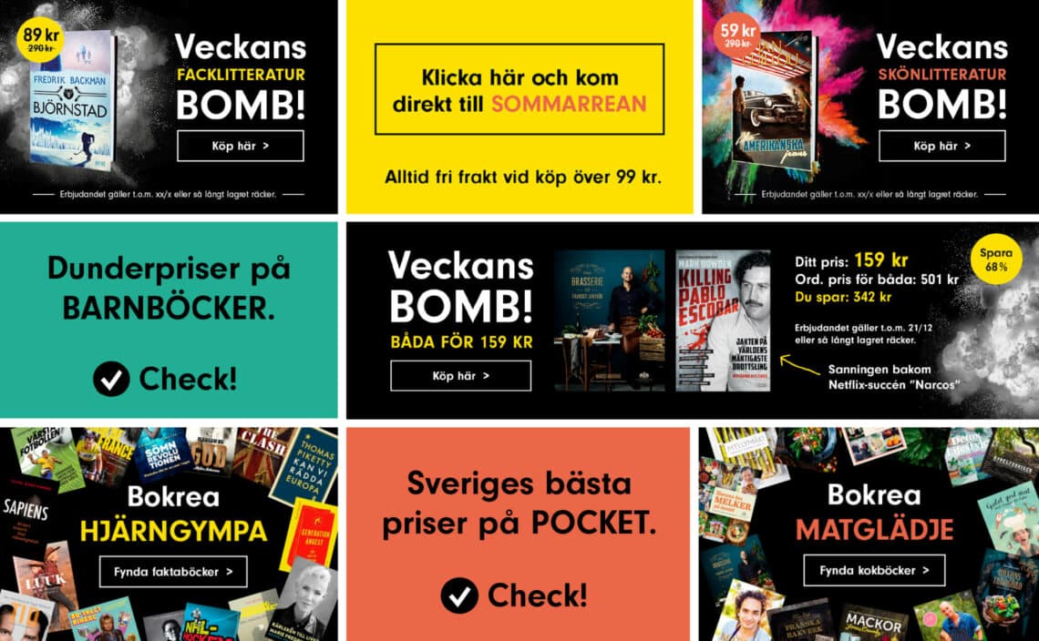 annonser till Book Outlet