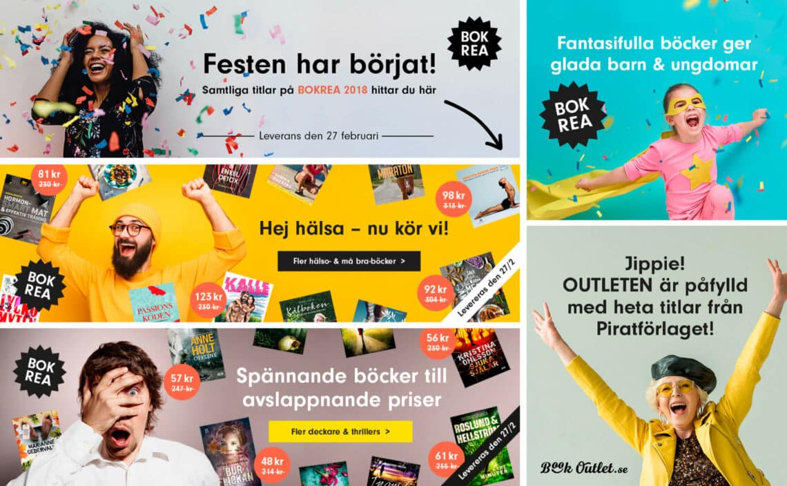 annonser för Book Outlets bokrea